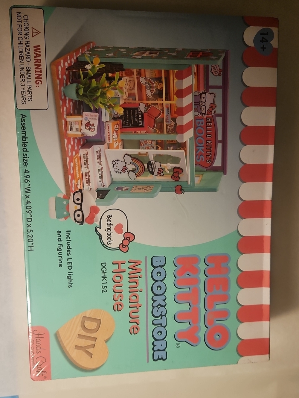 Hand Craft-Hello Kitty Miniature Bookstore Kit- DIY